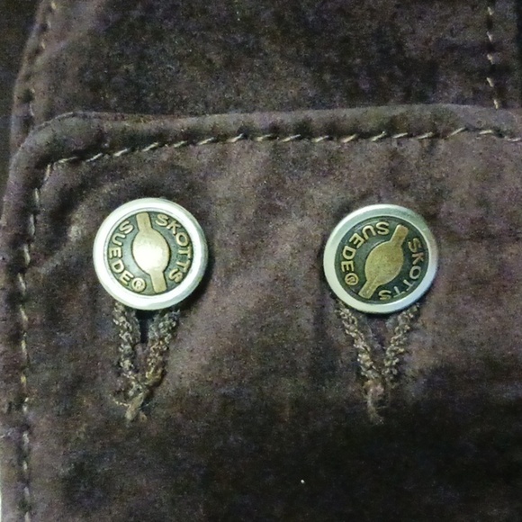 VINTAGE Skotts Suede Genuine Suede Leather Bootcut Flare pants, Size 8 - Picture 11 of 13